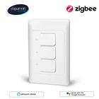 Умный выключатель Yagusmart Tuya Zigbee 3,0 Zemismart Zigbee, работает с Alexa Google Home VoiceControl, умный кнопочный выключатель света