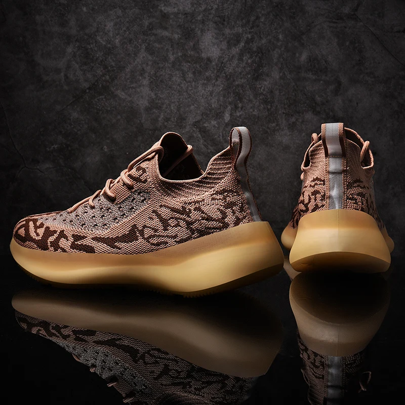 

mens fashion zapatos men de Sneaker Sneakers knitting Men sapato s male sneakers shoe mesh hot sale Mens sneaker on Fashionable