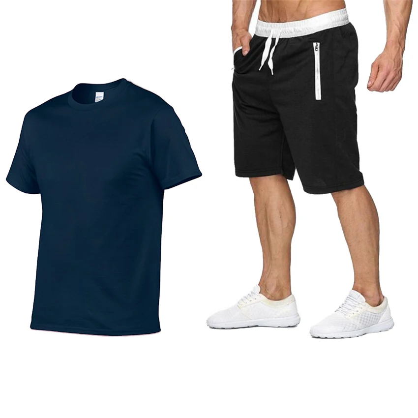 

Men's fashion shorts suits for 2021, summer training two-piece suits, shorts and shorts suits