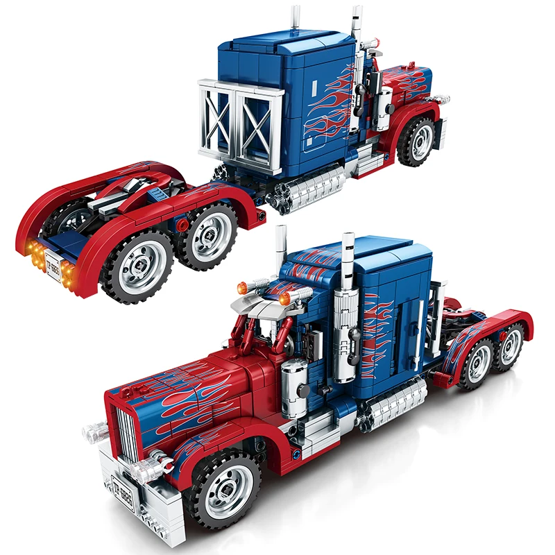 SEMBO 849 шт. строительные блоки Optimus Prime тяжелый контейнер грузовик развивающие