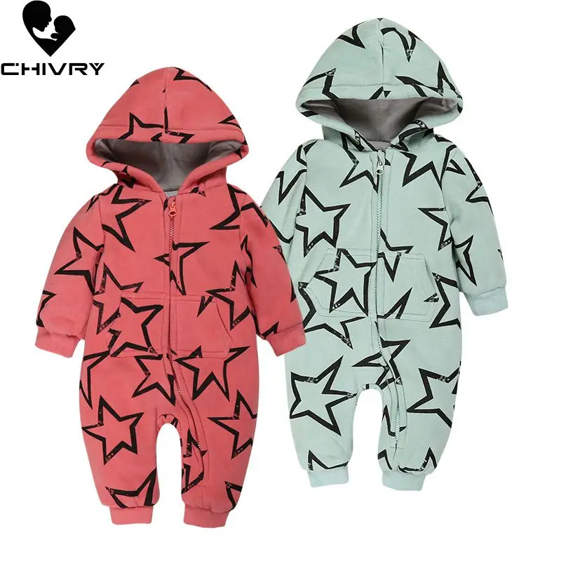 

Новинка 2020 года; Комбинезоны для маленьких мальчиков и девочек; Сезон осень-зима; Комбинезон с длинными рукавами и капюшоном на молнии со зв...