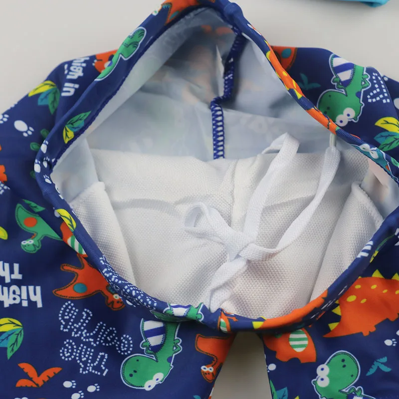 Купальный костюм для мальчиков с принтом динозавра летний купальный маленьких