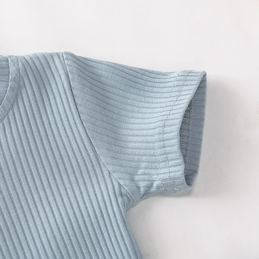 Summer Baby Clothes For Newborns Short Sleeve Solid color Bodysuits+Short Pants Fashion 2020 Toddler Clothing Boys Girls D40 | Детская