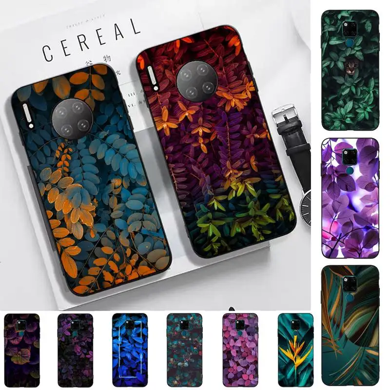 

Leaf Plant Phone Case for Huawei Mate 20 10 9 40 30 lite pro X Nova 2 3i 7se
