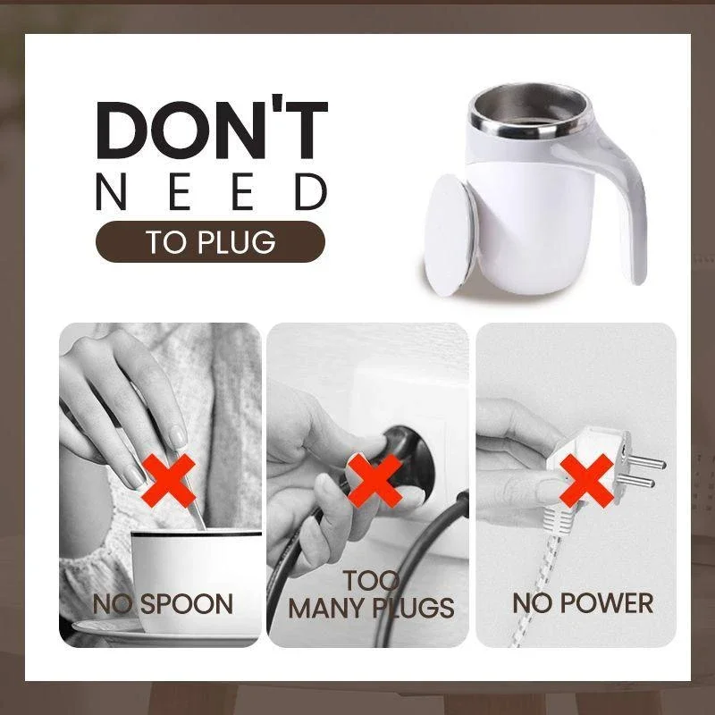 New Automatic Self Stirring Magnetic Mug Creative Stainless Steel Coffee Milk Mixing Cup Blender Lazy Smart Mixer Thermal |