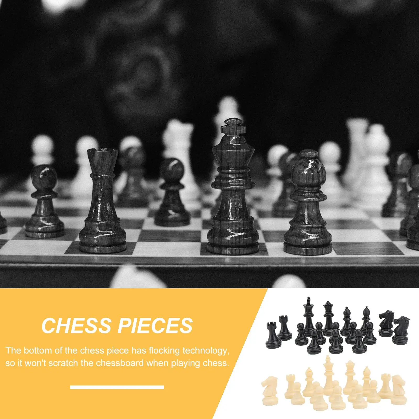 

32Pcs High Quality Plastic Magnetic Chess Pieces Board Game Accessories Without Chess Board