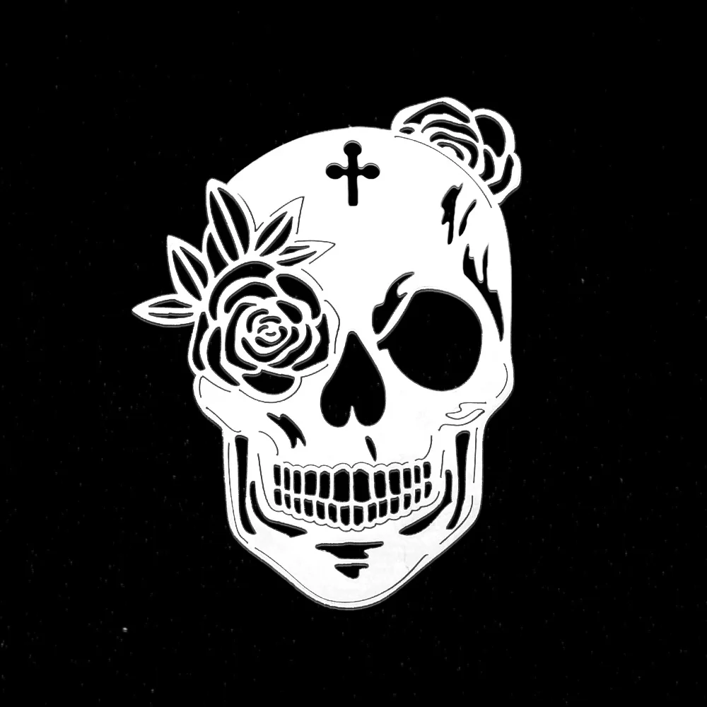 

5pcs/lot 100% Stainless Steel Beautiful Skull DIY Earring Pendant Charm Wholesale Top Quality Pendants Finding Supplies