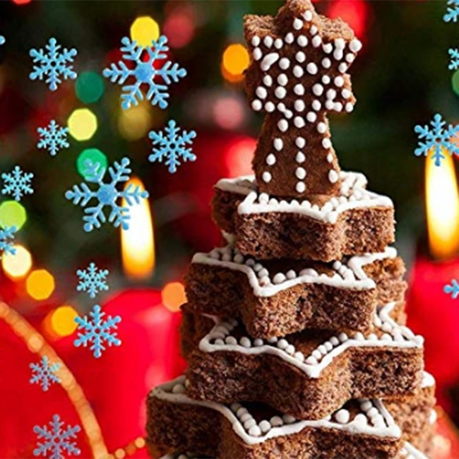 800 шт многоразовые снежинки конфетти на Рождество свадебный день рождения