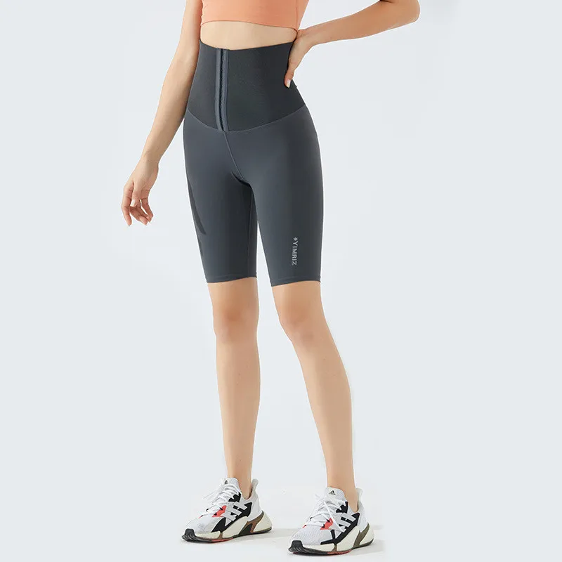 Корсет женский спортивный короткий с высокой талией облегающие леггинсы для