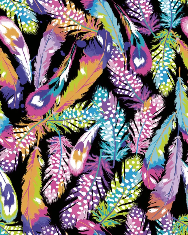 JMINE Div 5D Feathers colorful Full Diamond Painting cross stitch kits art High Quality Scenic 3D paint by diamonds