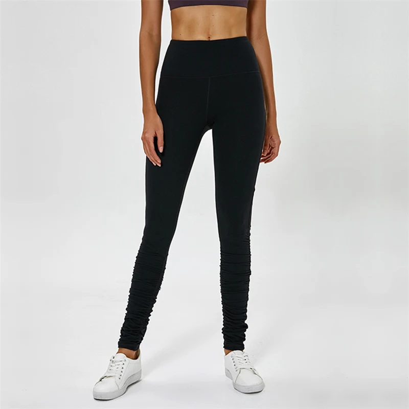 Oyoo обнаженные штаны для йоги с высокой талией и карманами леггинсы тренировок