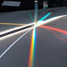 1 шт. Оптическое стекло прямоугольный отражающий треугольную призму для обучения светильник спектр Радужная Призма