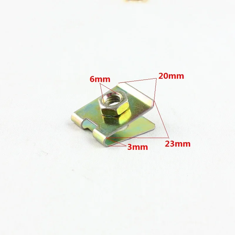 Автоматический M6 металлический оцинкованный желтый U образный уплотнитель зажим