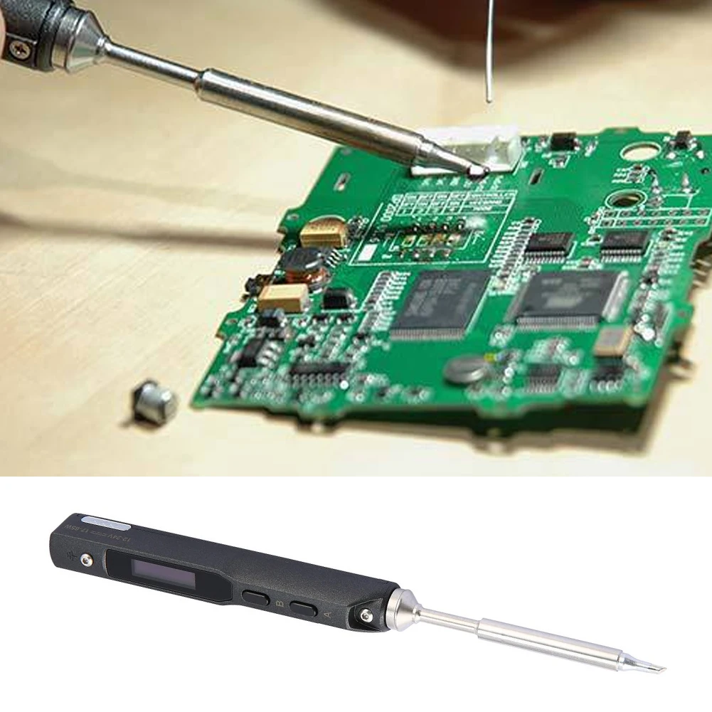 

Soldering Iron Welding Pen Mini Temperature Adjustable Electric 65W With Switch Display Tip Ferro De Solda Solder Cautin Solder