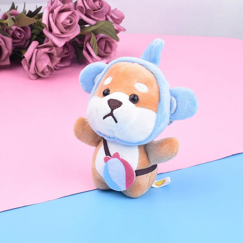 Shiba Inu(Elephant) Шиба ину собака мультфильм кукла милый плюшевый брелок Косплей Слон Мягкая подвеска на рюкзак модные украшения аксессуары подарок для девочки - Цвет: Shiba Inu(Elephant)