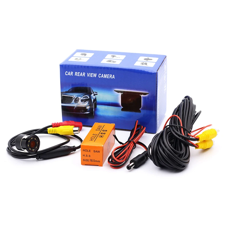 Автомобильная камера заднего вида 8 светодиодный 170 градусов круглая s ночное