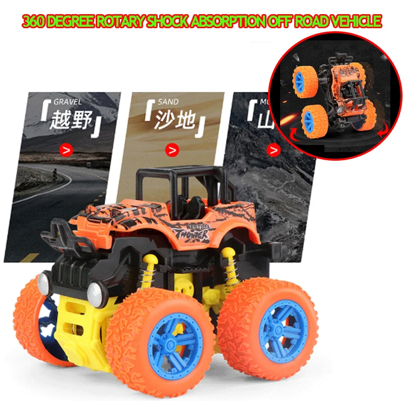 

1:36 4WD инерции вращающийся литья под давлением автомобилей игрушки для детей Self вращения 360 Otating трюк Off-модель дорожного транспортного средс...