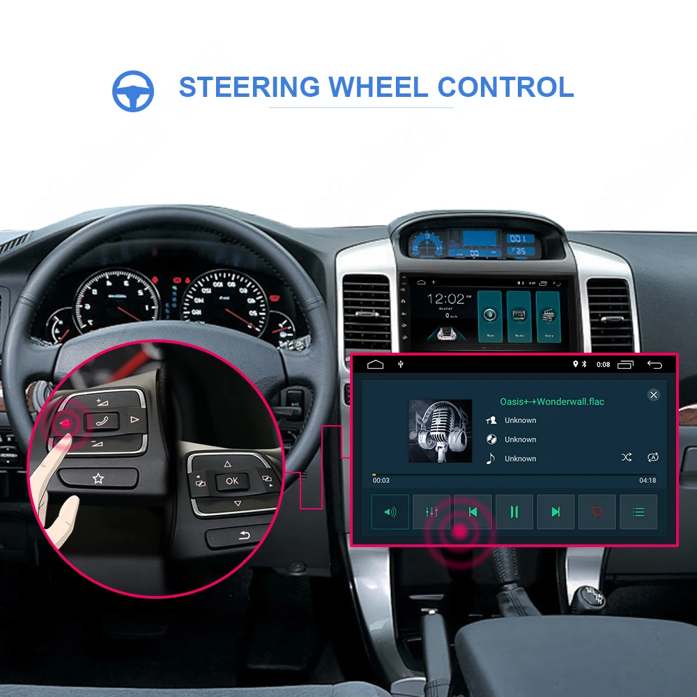 Автомагнитола 2 Din мультимедийный плеер с GPS 9 дюймов на Android 1 для Toyota Land Cruiser Prado 2004