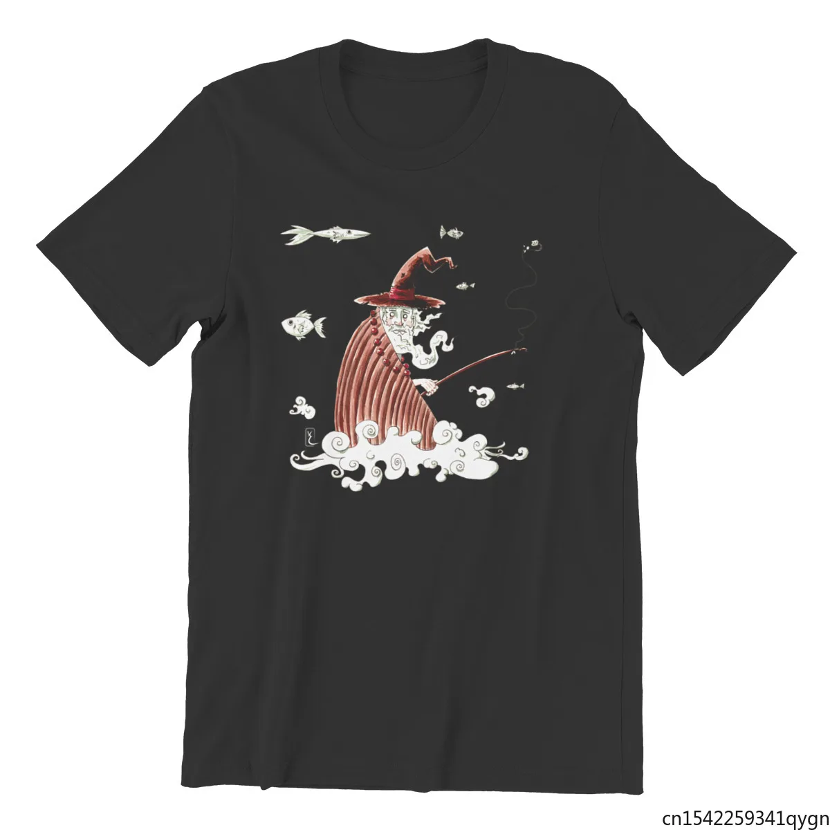 

Men's T-shirt Sky Fish Games Kawaii Sleeve Streetwear T-shirts