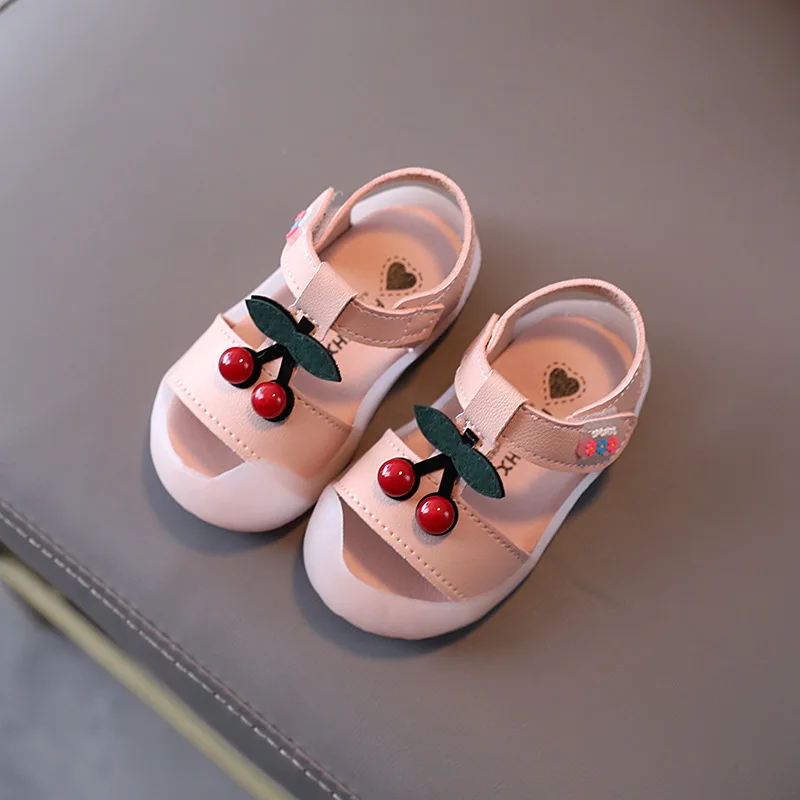 Босоножки для новорожденных девочек сандалии с мягкой подошвой пляжные