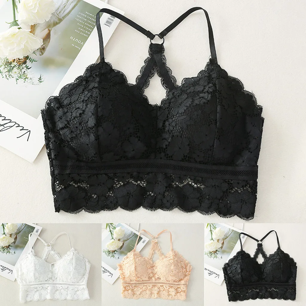 2019 женский кружевной бюстгальтер однотонного цвета жилет нагрудный ремень