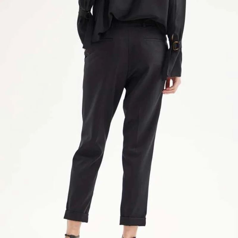 Autumn New Wool Small Tube Slimming Casual Women Pants