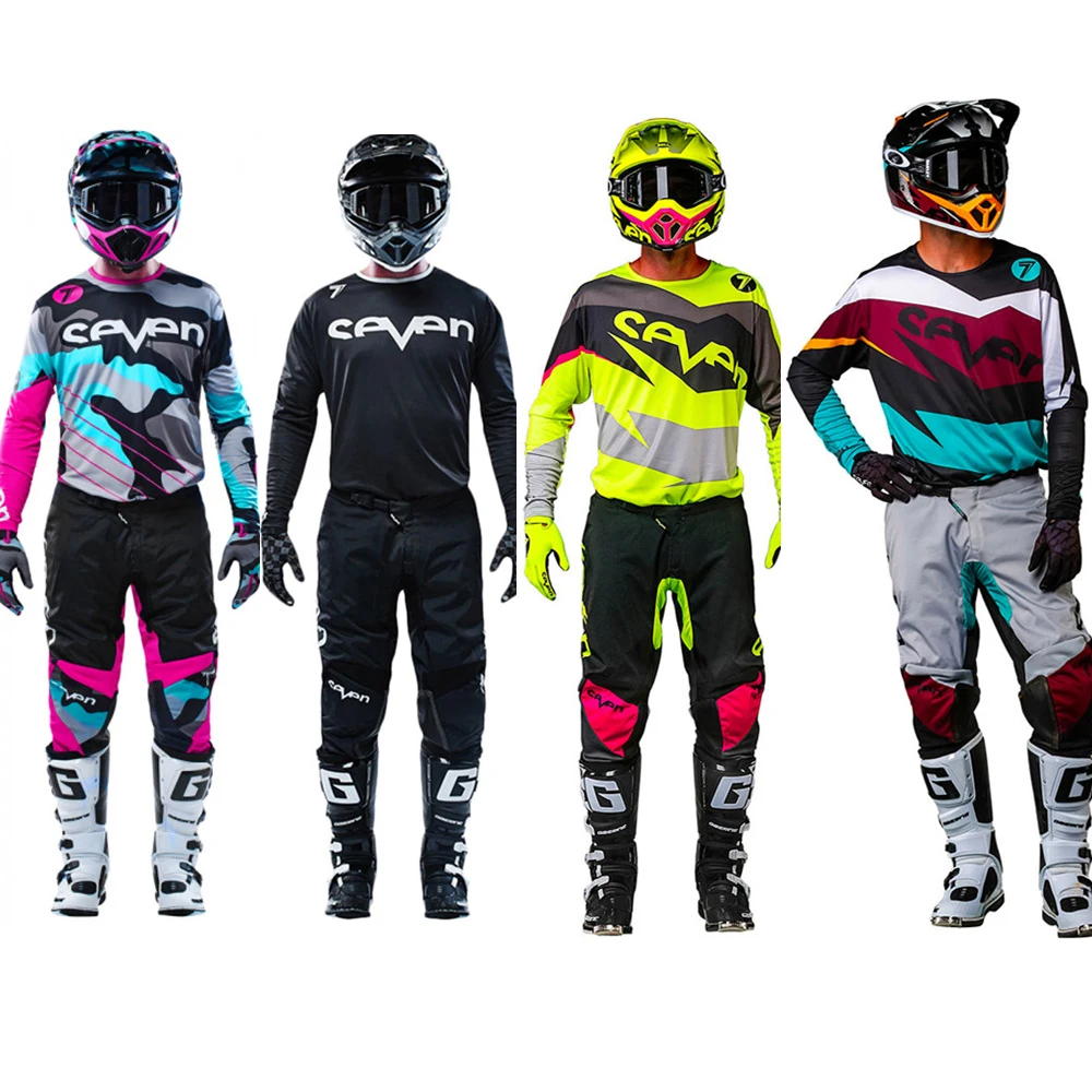 Комплект одежды для мотокросса Pink seven enduro трикотаж и штаны езды на мотоцикле