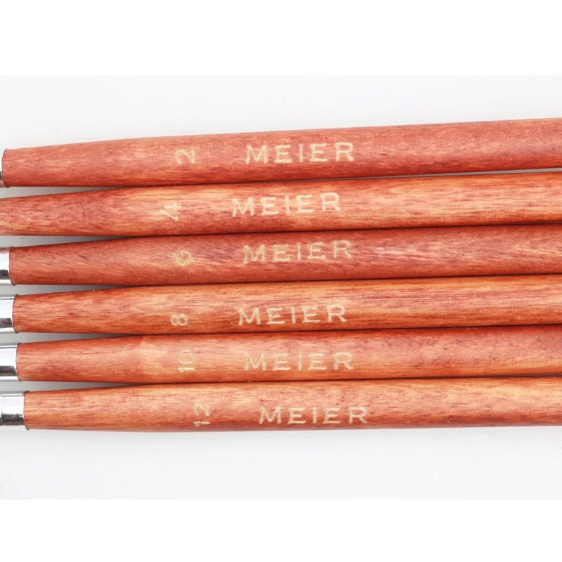 

MYBORMULA 6 pcs/set Professional Nail Art Brush Tools Set Carving Flower Pen UV Gel Drawing Painting Brush Handle Nail Art Tool