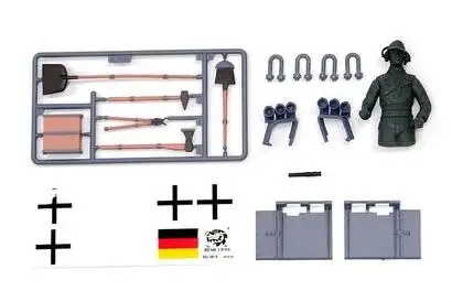 set 1 HL 1/16 3818-1 Tiger Tank части паста крыло круглая крышка кабель фары кольцо пушки ствол - Цвет: set 1