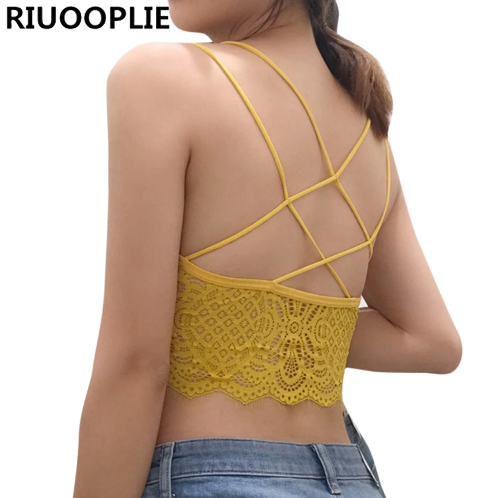 RIUOOPLIE модный кружевной бюстгальтер без косточек прозрачный с открытой спиной