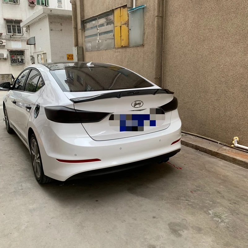 

Для Hyundai Elantra автозапчасти спойлер углеродное волокно/FRP материал праймер спойлер 2012-2016 Elantra задний спойлер