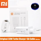 Зарядное устройство 33 Вт для xiaomi с европейской турбозарядкой, оригинальный кабель типа C для Xiaomi redmi note 9, 8 pro, POCO X3, nfc, Mi 10, 9t pro, note 10, 10X LITE