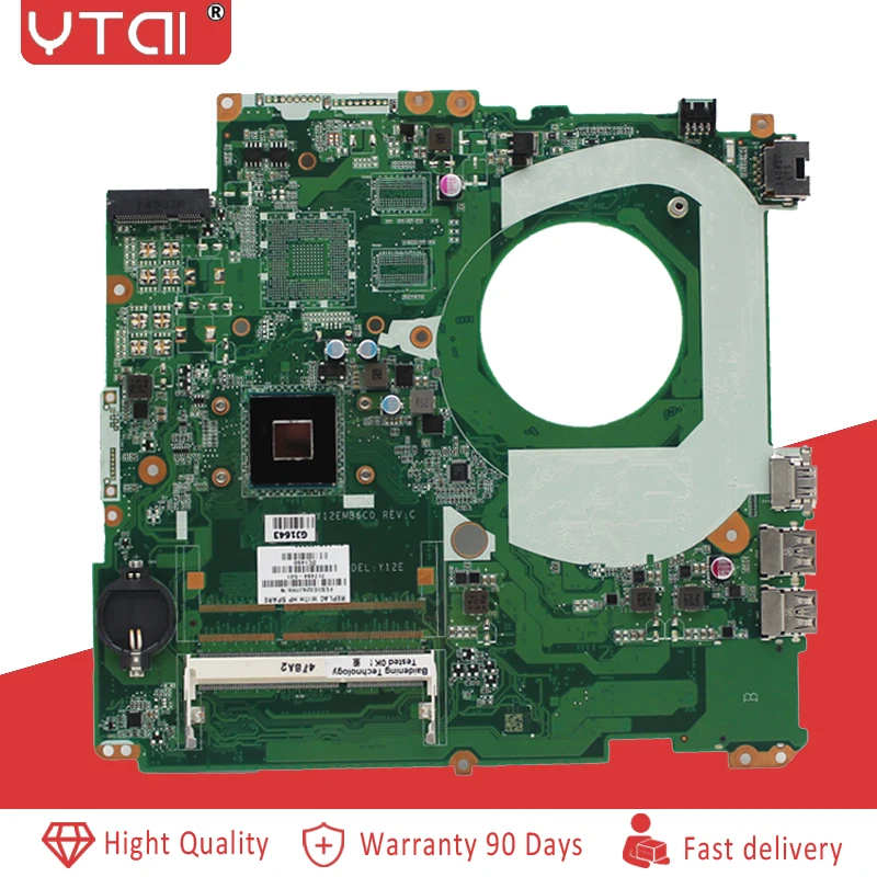 DAY12EMB6C0 материнская плата для ноутбука hp 17-F материнская плата N3540 cpu 787484-501 787484-601 787484-001 протестирована в целости и сохранности