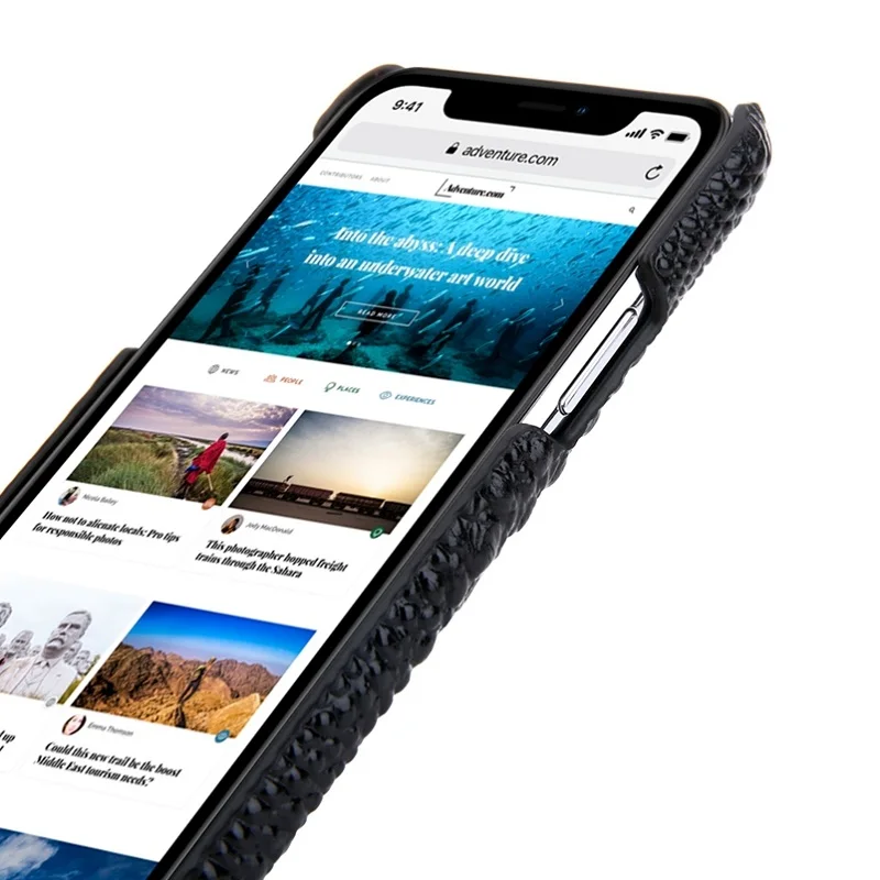 Жесткий чехол из натуральной кожи 3D crocod для iPhone 11 Pro Max 11Pro чехлы телефонов