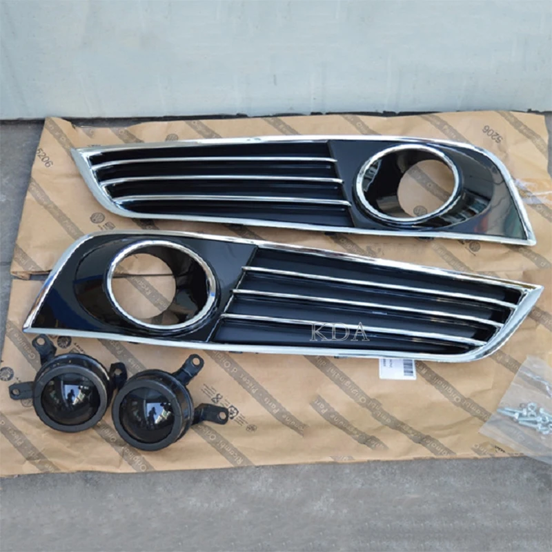 Автомобильный передний бампер противотуманный фонарь сетчатая крышка гриля