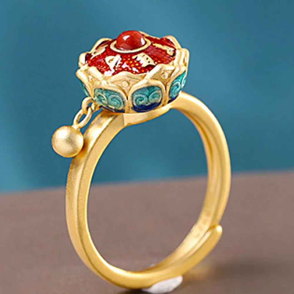 Женское кольцо из серебра 2020 пробы с эмалью | Украшения и аксессуары