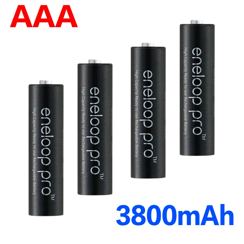 8 шт. оригинал Pro AAA перезаряжаемая батарея 3800mAh 1 2 V ni mh камера с зарядным