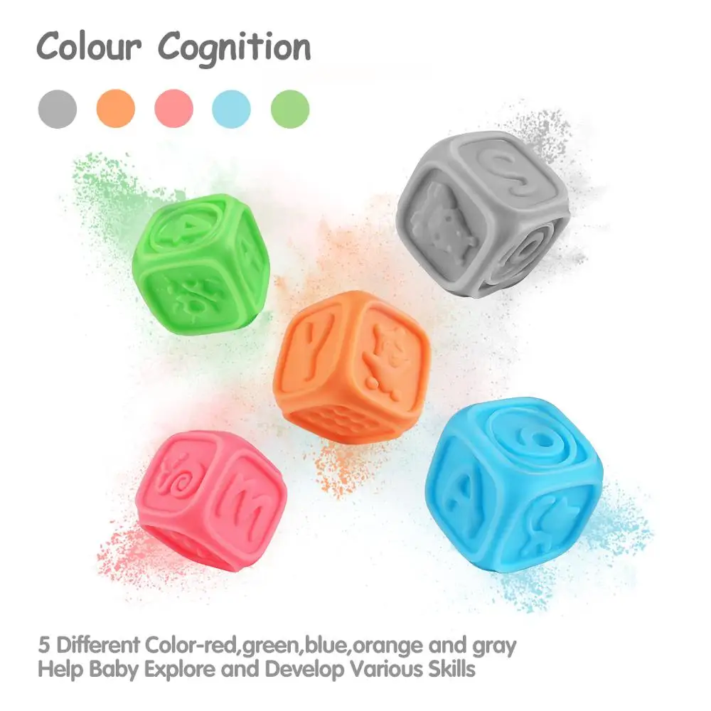 Мяч для рук детские 3D Мягкие строительные блоки малышей прорезывание зубов