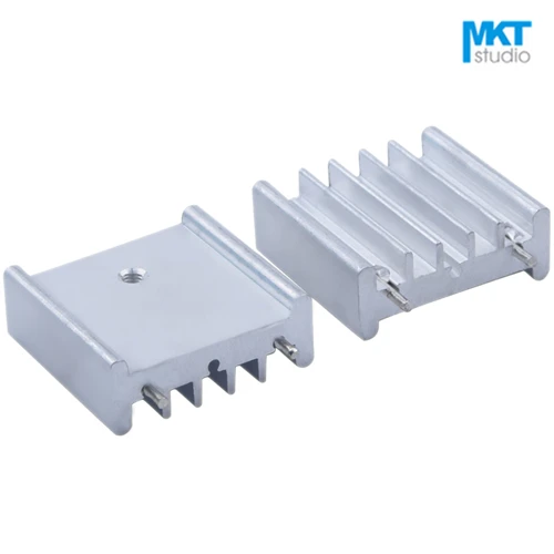 10Pcs White 25*27*10mm Aluminum Cooling Fin Radiator Heat Sink For TO-3P MOS IC Power TO-220 |