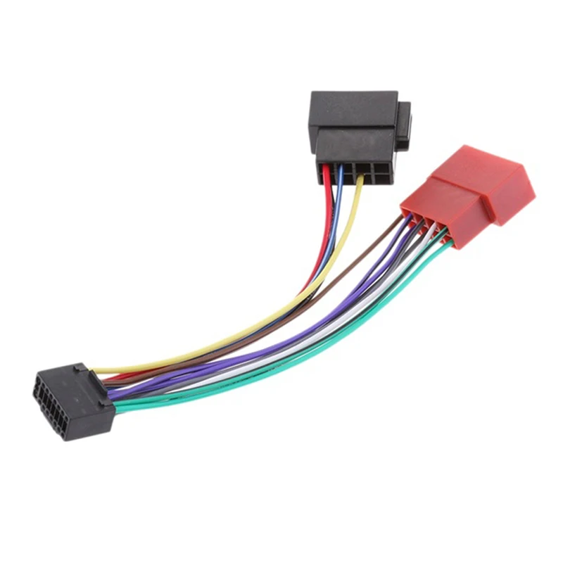 

New 16Pin Car Stereo Plug Auto Adapter Wiring Harness Connector Radio Harness ISO Radio to ISO Radio Play