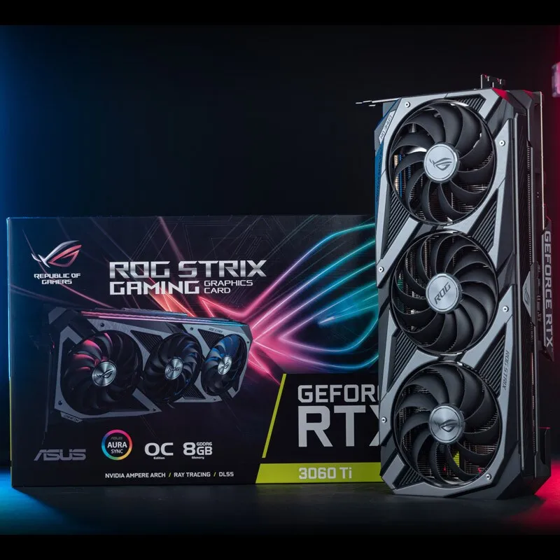 Игровая видеокарта Rog rtx3060 o12g Raptor tuf 3060ti для настольных ПК |