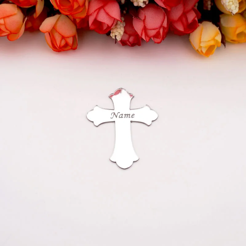 30 шт. зеркало кресты вечерние свадебные сувениры молитва крест по заказу