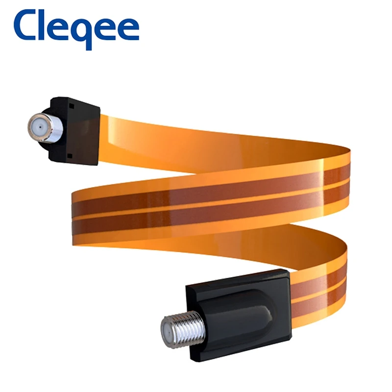 Плоский коаксиальный кабель Cleqee F мама для дома/автомобиля окна двери
