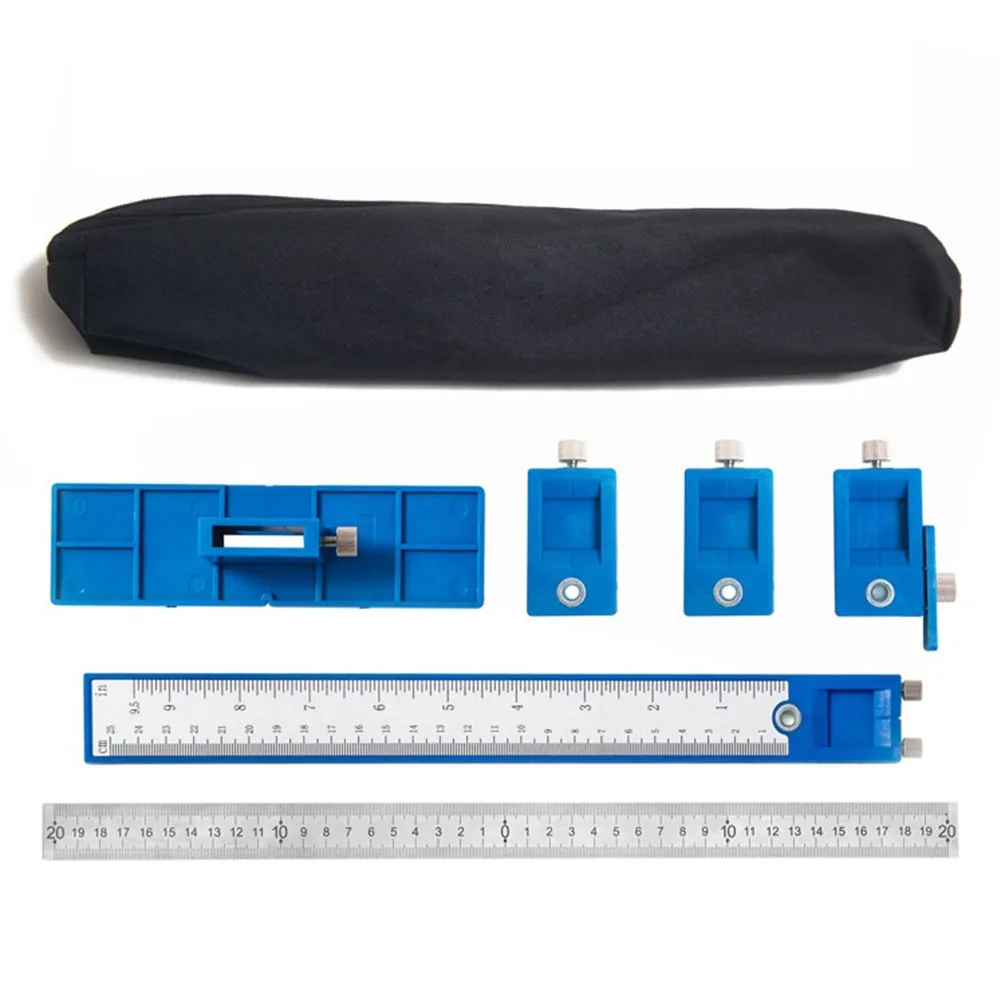 

Woodworking Tools Set Drill Bit Jig Tools Drill Guide Set Hole Punch Sleeve Cabinet Hardware Woodwork Drawer Locator Dowel Jig