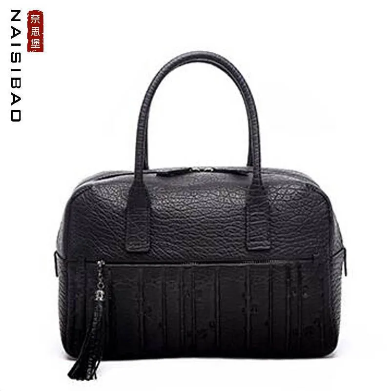 Женская кожаная сумка NAISIBAO брендовая Высококачественная из натуральной кожи с