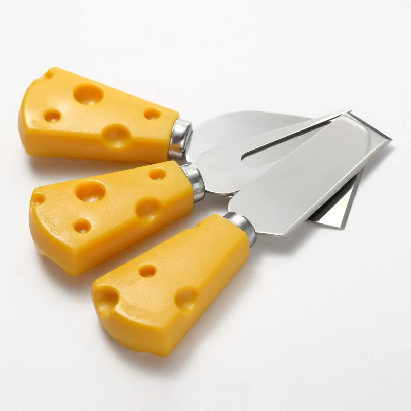 

Super Adorable Cheese Online Celebrity High Quality Cake Western Food Knife, Fork and Spoon Suit Stainless Steel Portable Tablew