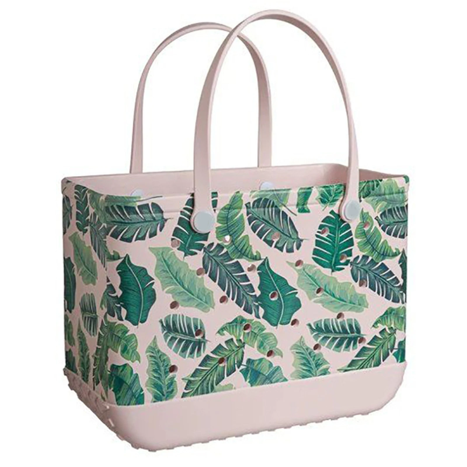 

2021 new Extra Large Beach Waterproof Washable Tip Proof Durable Open Tote Bag Hollow Handbag for the Beach Boat Pool Sports
