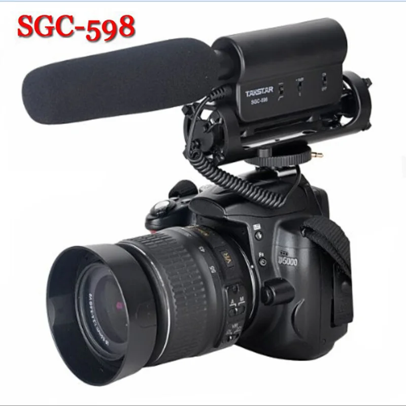 Takstar искусственная фотография интервью Лекция рандомный Микрофон для Nikon Canon 650D 70D