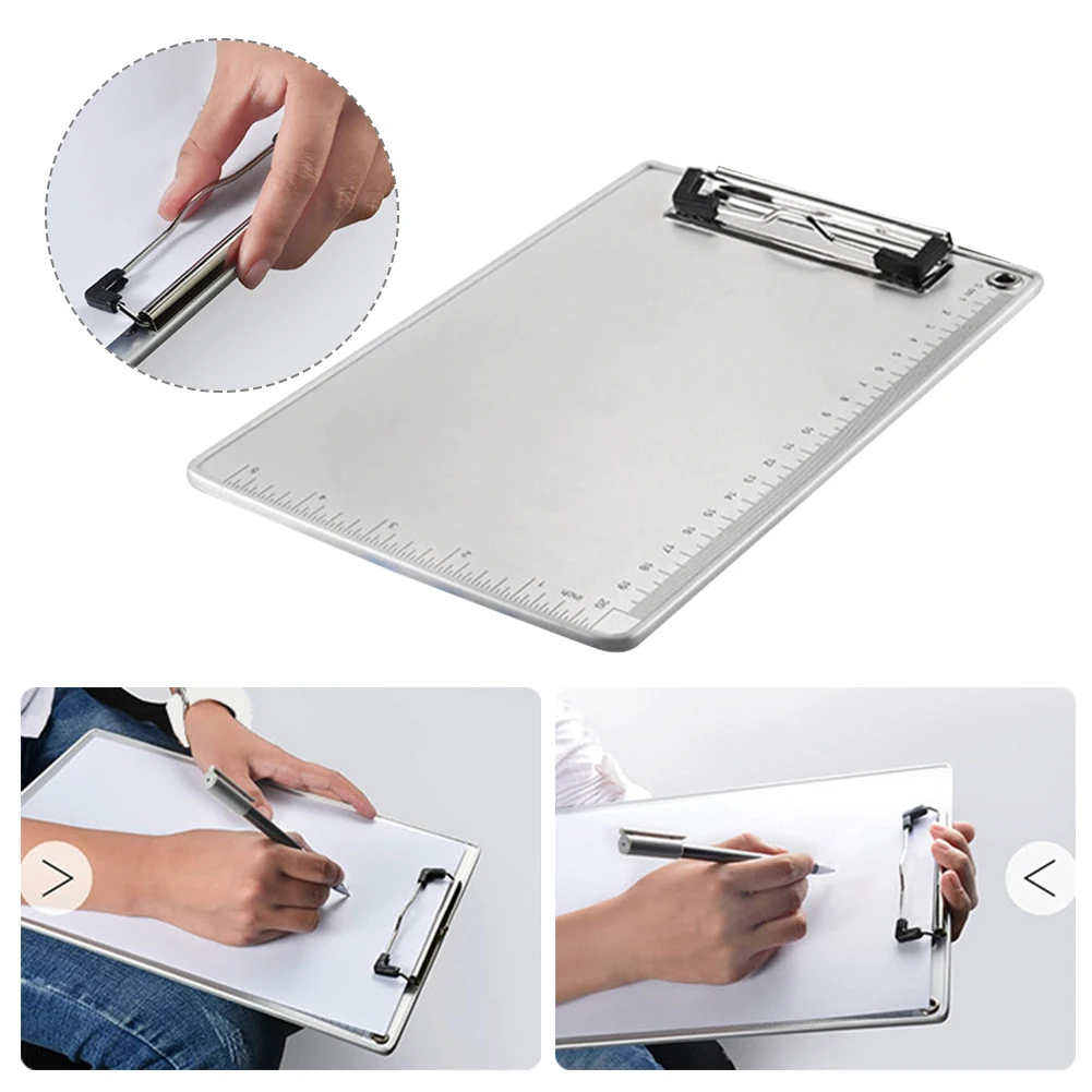 

A5 Accessories School Portable Book Writing Pad File Document Aluminum Alloy Office Supplies Non Slip Clipboard Folder Holder