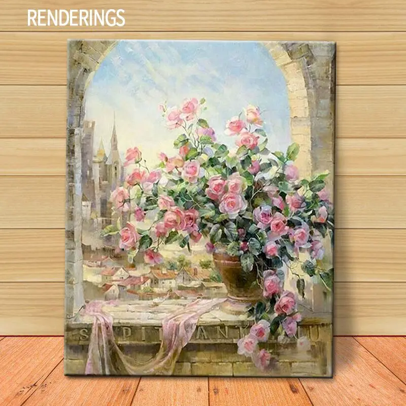 Картина по номерам на холсте пейзаж с рамкой - купить выгодной цене |